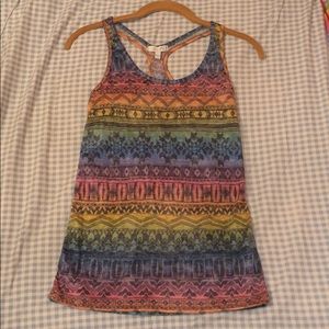 Aztec patterned tank top